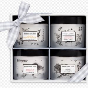 Beekman goat milk hand cream gift box/4: ..Grapefruit/Apricot../..Orange/Arcadia